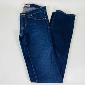 J Brand Cigarette Straight Leg Mid Rise Denim Blue Jeans 26